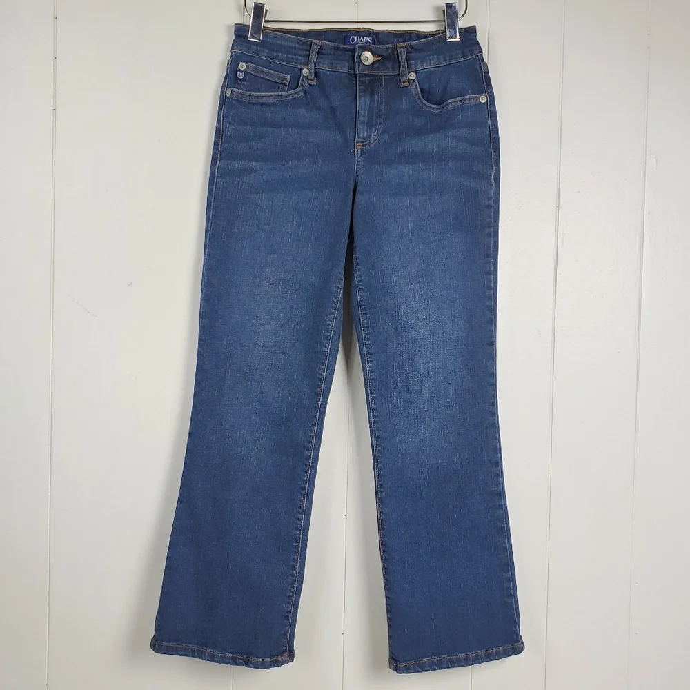 Chaps highrise crop kick style jeans size 4